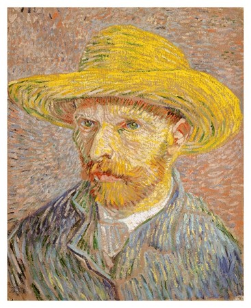 Van Gogh - Selvportrett med Stråhatt