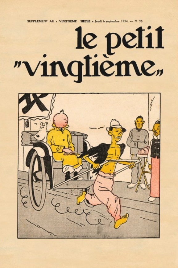 Ansett som noen av Hergé's beste verk - historiene om TinTin fra østen. Disse ble publisert i en Belgisk Avis fra 1934-1935. Orginaltrykk fra Moulinsart i Belgia på 40x60cm